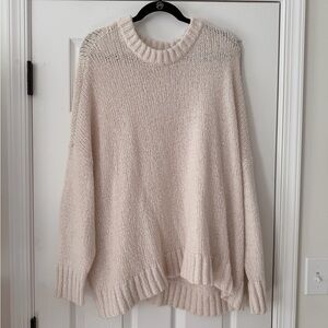 Aerie Cozy Cream Knit Sweater